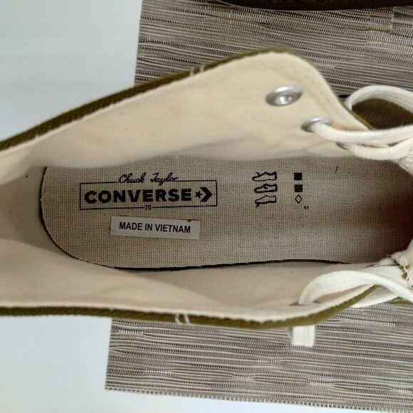 Converse Chuck 70 Hi Top Dark Moss Sneakers Size 16 main image 4